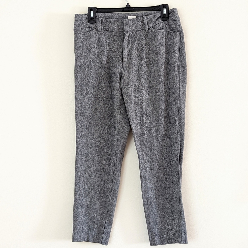 A‎ New Day Gray Cropped Straight Leg Work Professional Trousers, 8